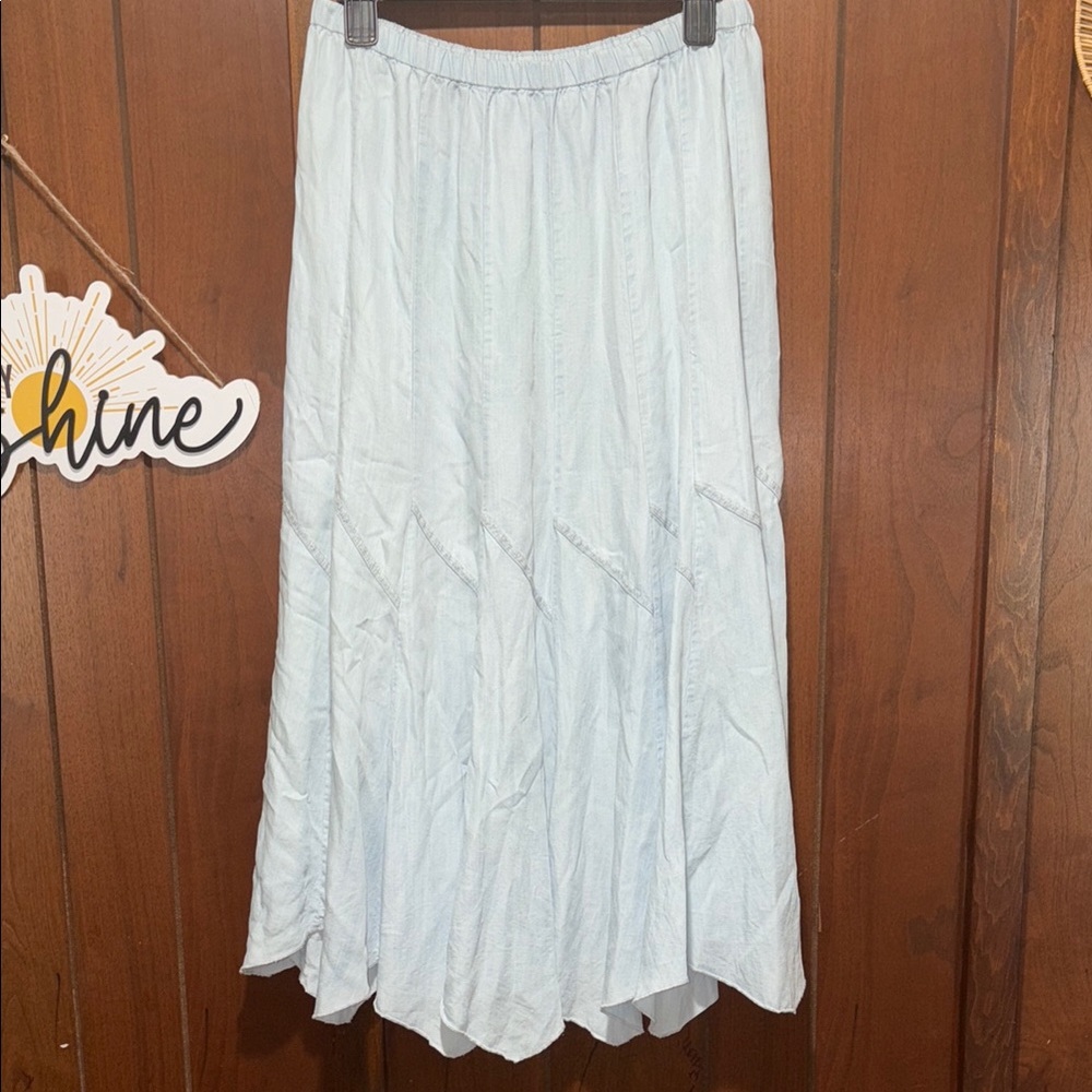 Chelsea & Theodore blue Maxi A-Line Skirt